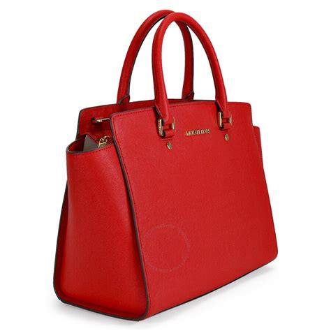 michael kors selma satchel dark red|Michael Kors selma saffiano.